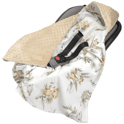 Medi Partners Einschlagdecke Baby Babyschale 100% Baumwolle für Sommer 85x85cm Kinderwagen Kuscheldecke