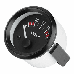 🚗🔋 Auto-Instrumentenblöcke - 12V Voltmeter 52mm/2in Spannungsmesser Angebot bei HelloDeals