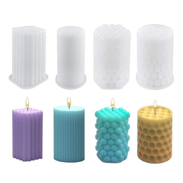 🕯️🎁 Kerzenformen zum Gießen - DIY Kerzen Selber Machen Set 🎄✨