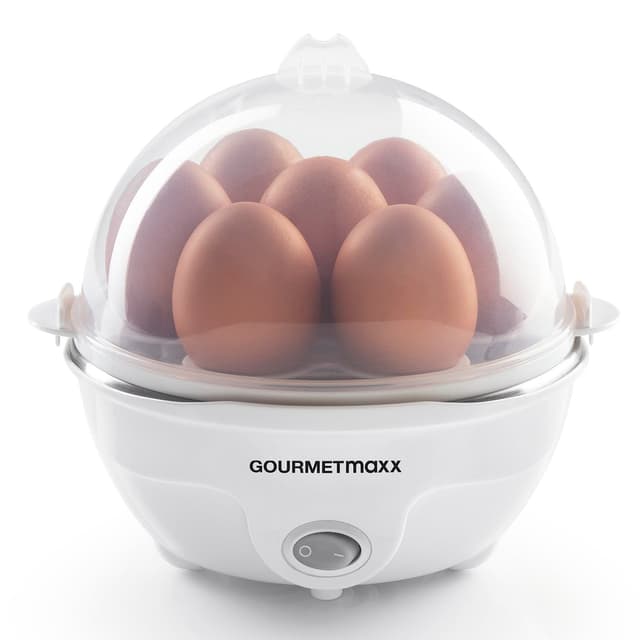 🥚🍳 GOURMETmaxx Eierkocher | Elektrischer Egg Cooker für bis zu 7 Eier [350 W]