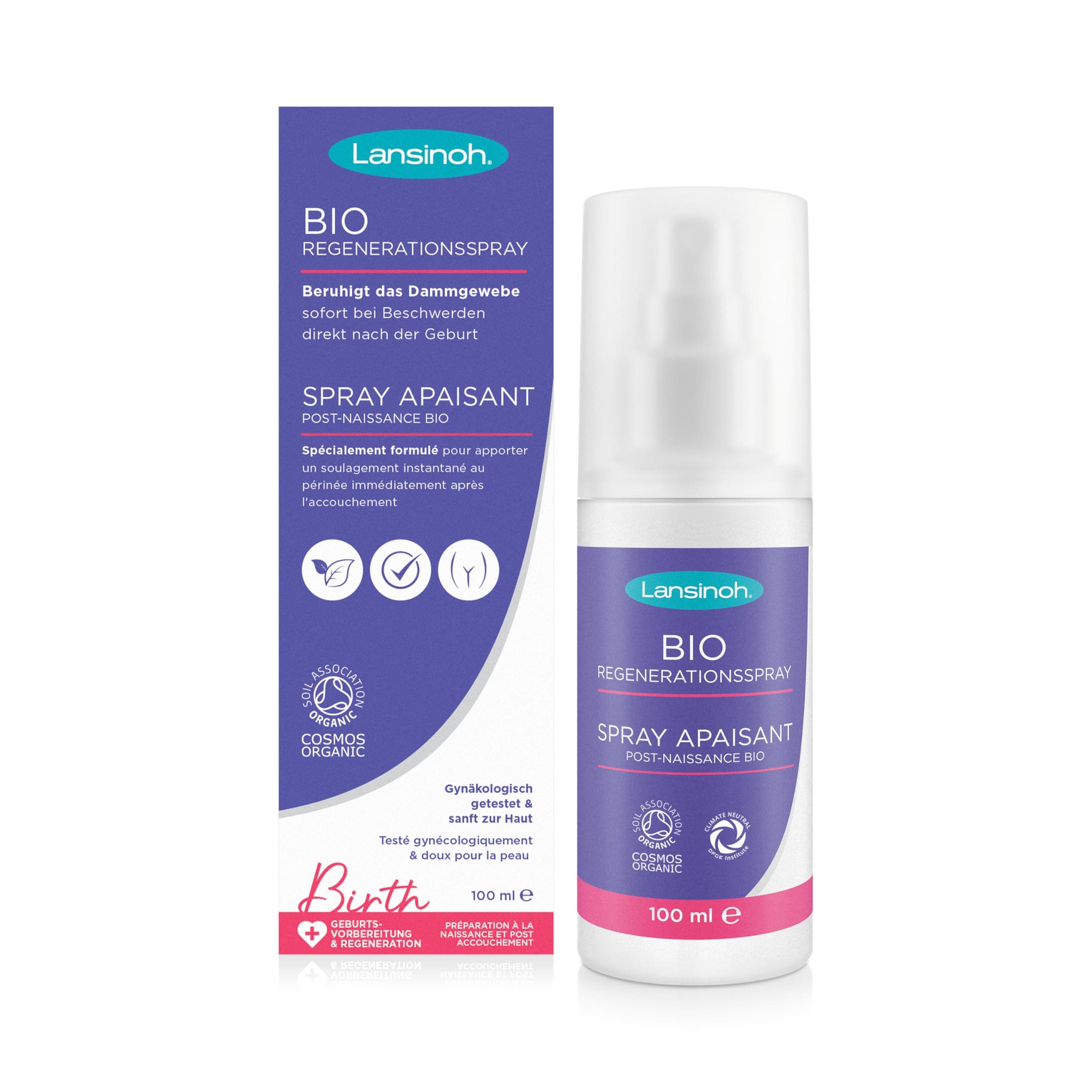 🌿🌺 Lansinoh BIO Regenerationsspray für den Dammbereich im Wochenbett 🌺🌿