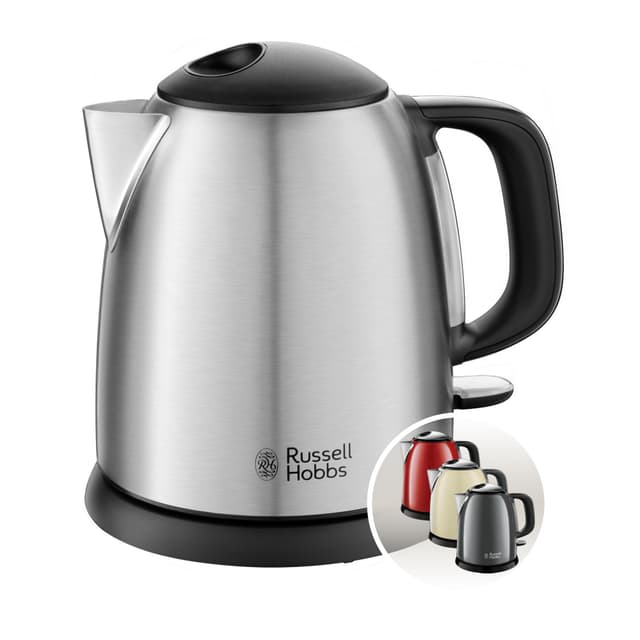 🔥 Super Deal: Russell Hobbs Adventure Edelstahl Wasserkocher [1,0l] - 1 Liter Teekocher 2400W 24991-70