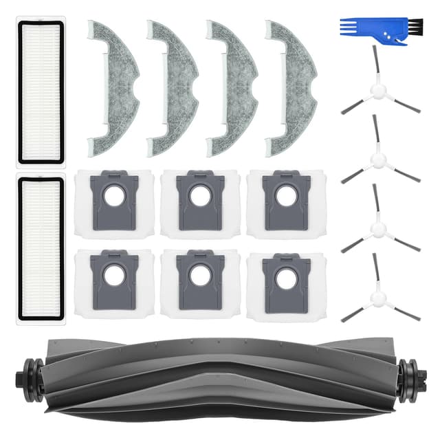 🤖🎁 Spofan Zubehör Ersatz für Dreame D10 Plus Gen 2 Saugroboter - Set mit Hauptbürste, HEPA Filtern, Seitenbürsten und mehr!