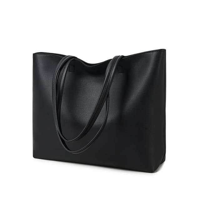 👜 MEEGIRL Damen Henkeltaschen in Schwarz - Tote Shopper Bag