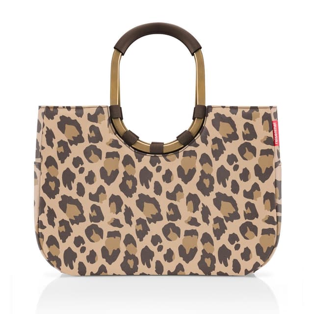reisenthel loopshopper L frame leo macchiato 🛍️ - Stabile Tasche aus recycelten PET-Flaschen