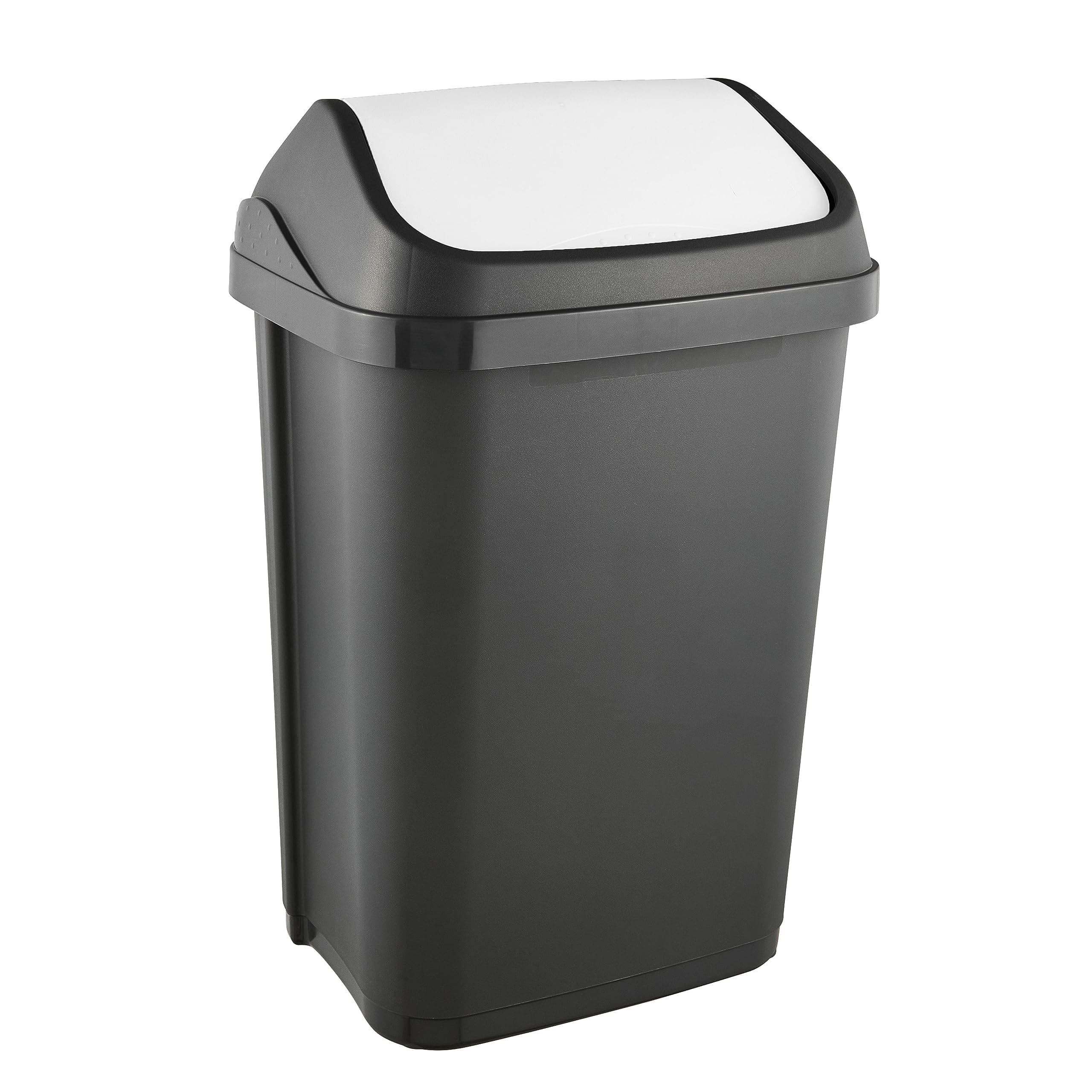 🗑️ Angebot: keeeper Mülleimer mit Schwingdeckel, 25 l, Swantje, Graphit-Grau