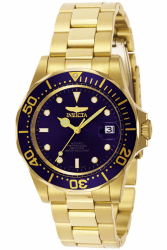 Angebot: Invicta Pro Diver Edelstahl Herren Automatikuhr - 40mm Gold/Blau ⌚🌟