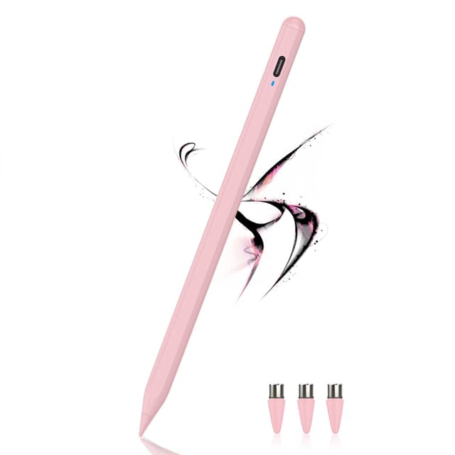 🌟 Stylus Stift für Touch Screens POM Feder Magnetic Tablet Stift Type-C Tablet Stylus Pen (Rosa) 2S-Rosa