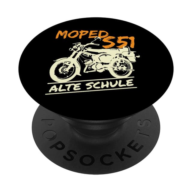 Alte Schule Simson S51 Fanartikel Moped PopSockets Klebender PopGrip