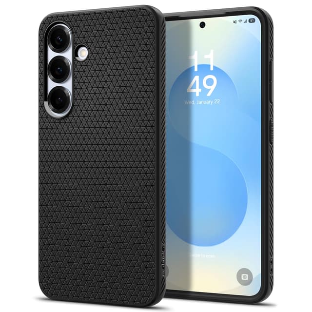 🔥 Spigen Liquid Air Hülle für Samsung Galaxy S25 - Schwarz Matte Black 🔥