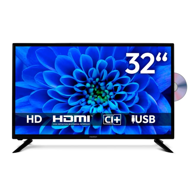 📺 MEDION 80 cm (32 Zoll) HD Fernseher mit integriertem DVD-Player und Triple Tuner