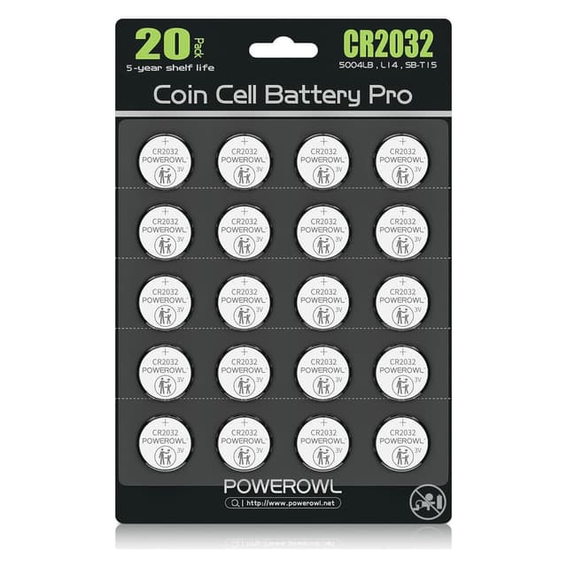 🔋 POWEROWL CR2032 Knopfzelle 3V Lithium Batterien 20 Stück - Deal
