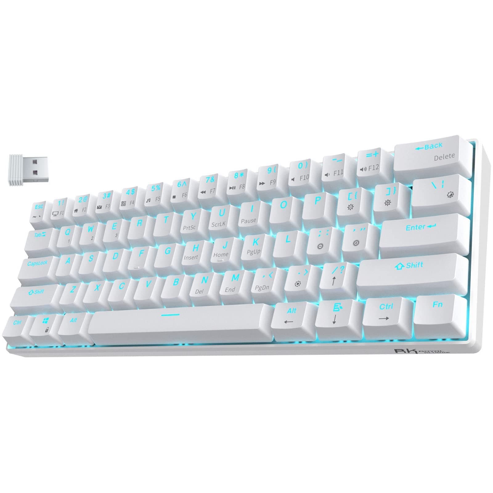 RK ROYAL KLUDGE RK61-US Mechanische Tastatur 🌟 60% kompakt & kabellos