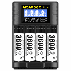 🔋 AA AAA Batterieladegerät mit LCD-Display und Schnellladefunktion