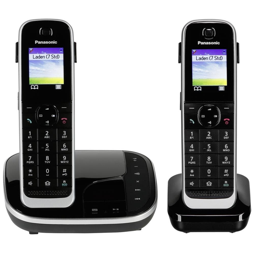 📞🔊 Panasonic KX-TGJ322GB Familien-Telefon mit Anrufbeantworter DUO Schwarz