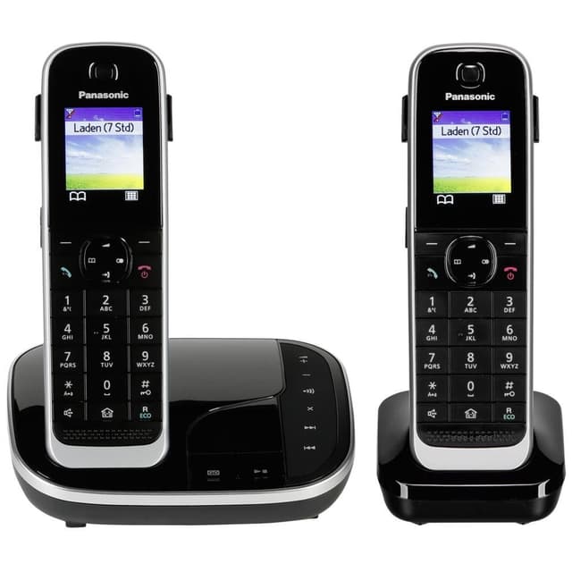 📞🔊 Panasonic KX-TGJ322GB Familien-Telefon mit Anrufbeantworter DUO Schwarz
