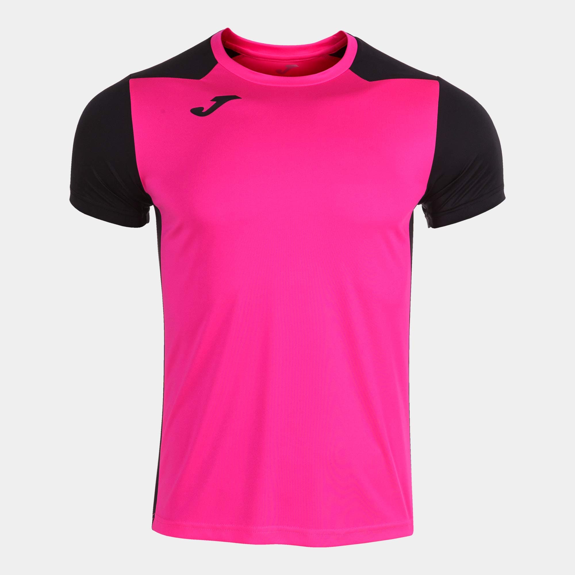 👕 RABATT! Joma Herren 102223 Kurzarm-T-Shirt in Fluoreszierendes Rosa Schwarz