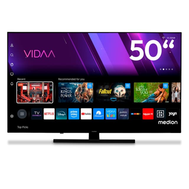 📺 MEDION 125,7 cm (50 Zoll) QLED Fernseher 4K - QLED - 2025