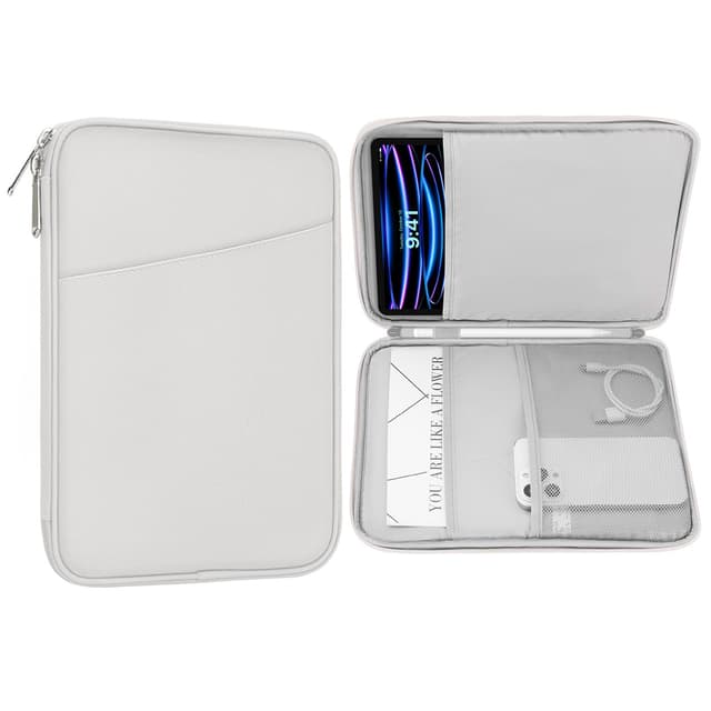 MoKo 9-11 Zoll Tablet Sleeve Tasche - Grau/Weiß 💻📱