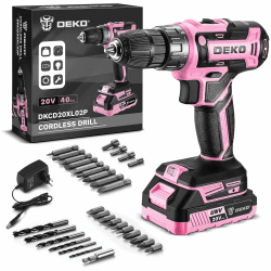 DEKOPRO 20V 30tlg Zubehör 18+1 Drehmomentstufen Schlagbohrschrauber 40Nm mit Akku und Ladegerät - Akkuschrauber Set Angebot bei HelloDeals