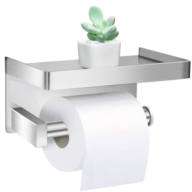 🚽 Lelan Toilettenpapierhalter aus Edelstahl SUS304 für Badezimmer, Küche, Toilette (Silber) - Angebot