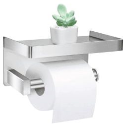 🚽 Lelan Toilettenpapierhalter aus Edelstahl SUS304 für Badezimmer, Küche, Toilette (Silber) - Angebot Angebot bei HelloDeals