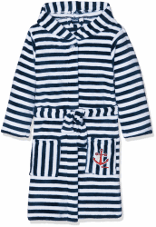 🌟 Playshoes DIE MAUS Unisex Kinder Fleece-Bademantel Morgenmantel 86-92 Ringel 🌟