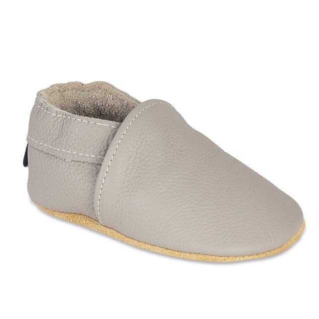 👶👟 HMIYA Weiche Leder Krabbelschuhe Babyschuhe Lauflernschuhe mit Wildledersohlen 👶👟