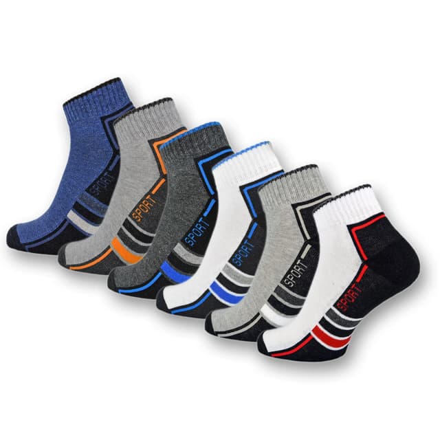 🧦 Sneaker Socken Quarter Sportsocken Herren & Damen (6 oder 12 Paar) 🏃‍♂️