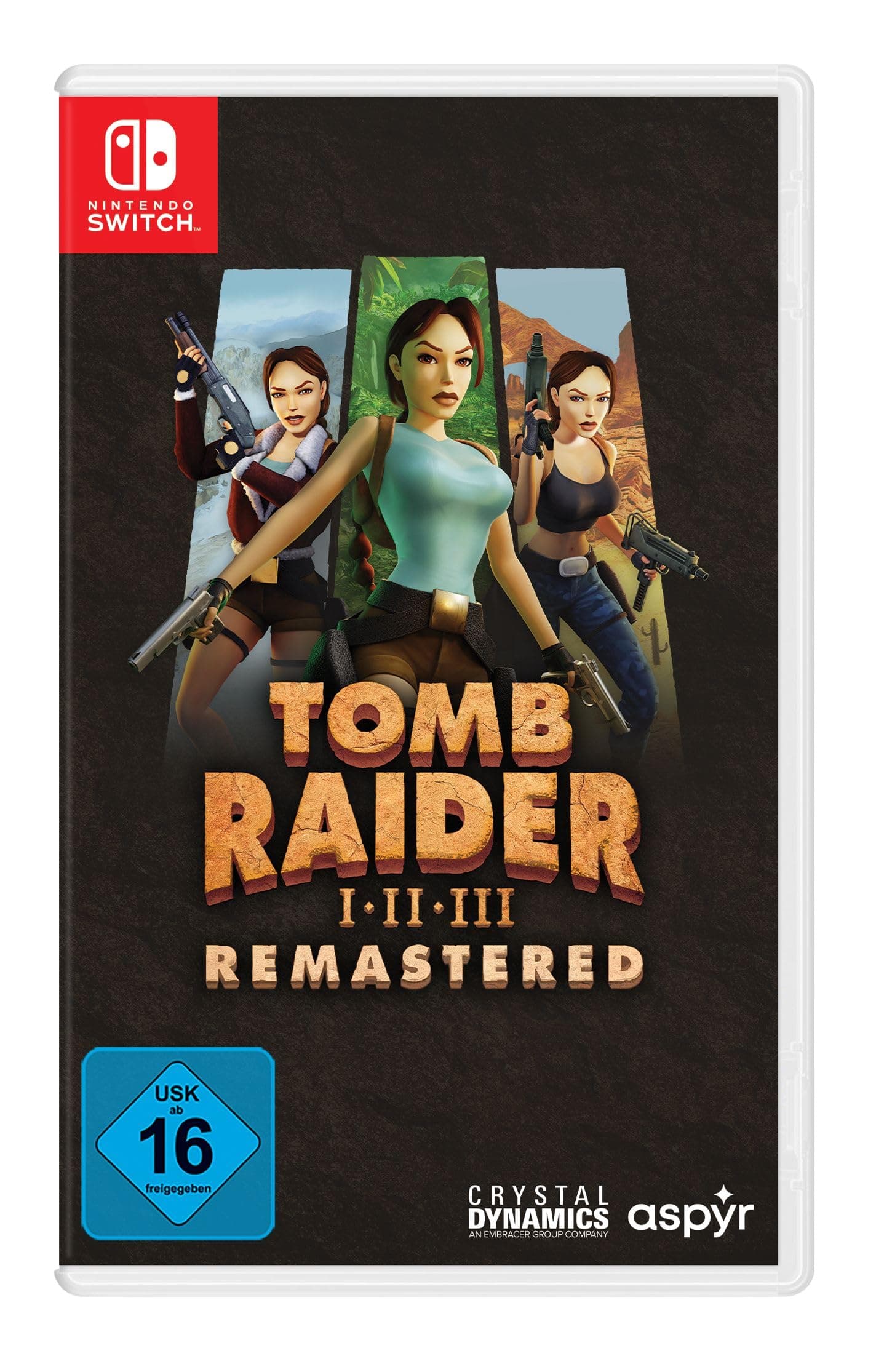 🎮 Tomb Raider 1-3 Remastered mit Lara Croft - Nintendo Switch Standard Edition