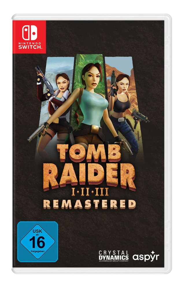🎮 Tomb Raider 1-3 Remastered mit Lara Croft - Nintendo Switch Standard Edition