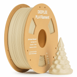 🌟 DEEPLEE PLA Filament 1.75mm, 3D Drucker Filament 1kg (2,2lbs), Maßgenauigkeit +/- 0,02 mm, Beige S-1KG Beige 🌟