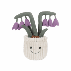 🌸🐑 Apricot Lamb - Plüsch Pflanze Lila Maiglöckchen Blume 22 cm Plüschtier 🎁