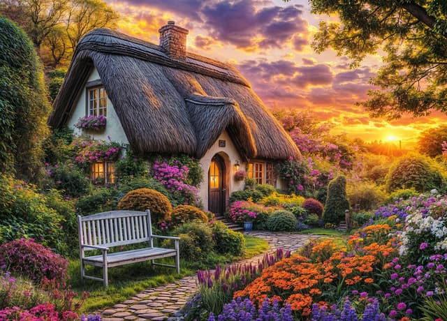 Cottage Life Jigsaw Puzzle 1000 Teile Erwachsene 🏡🧩 Geschenkideen
