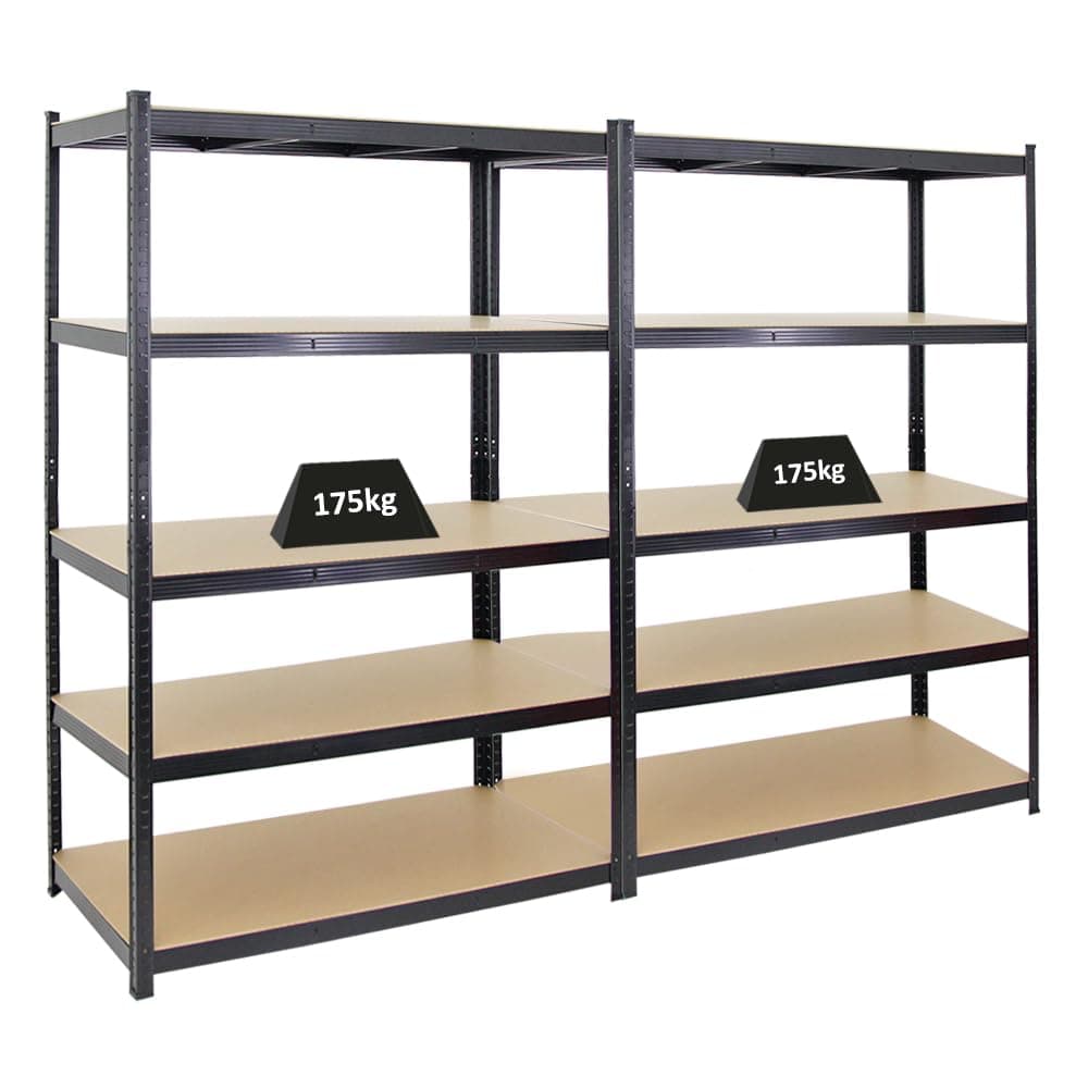 🔥 PROREGAL Mega Deal 2X Schwerlastregal Taurus Schwarz 180x120x60cm 🏋️‍♂️
