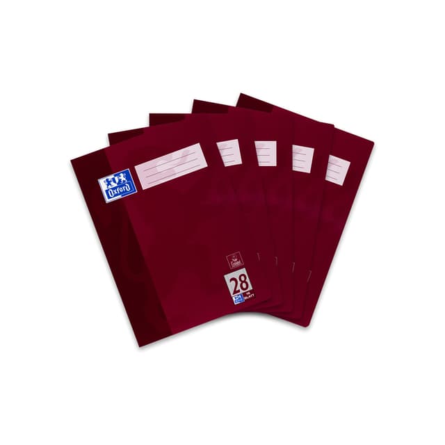 Angebot: Oxford Schulheft A4, 16 Blatt, Lineatur 28, kariert, 5 Stück ✏️📘