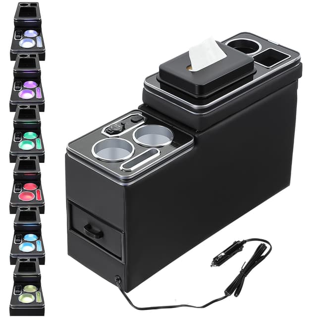 GEARMONSTER Upgrade Mittelkonsole mit LED-Leuchten und USB Anschluss