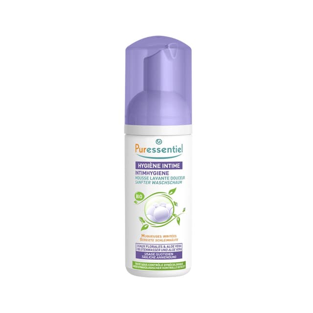 Puressentiel - Intimhygiene - Sanfter Waschschaum - Mit 3 Blütenwassern und Aloe Vera 🌺🌼 - Bio - Angebot