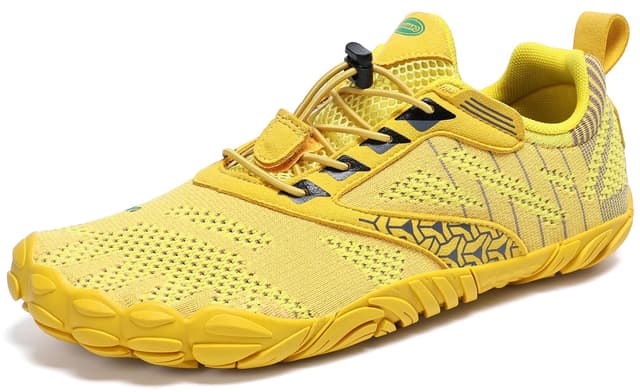 👟 SAGUARO Unisex Minimalistische Barfußschuhe Traillaufschuhe 42 EU Gelb 🏃‍♂️