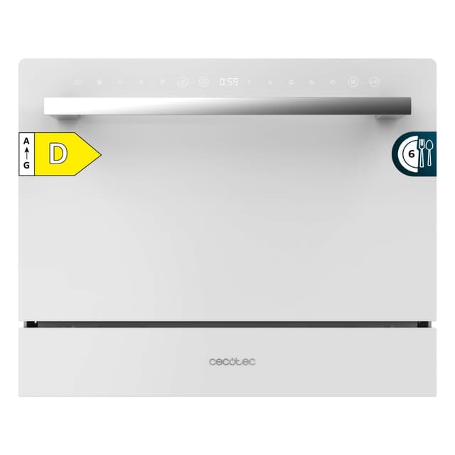 🌟 Angebot: Cecotec Kompakt-Geschirrspüler für 6 Gedecke Bolero Aguazero 2400 White Glass 🌟