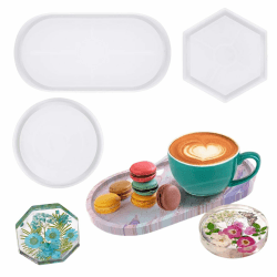 🎨 3 Stück Silikonformen Gießformen - Resin Art DIY Set 🖌️