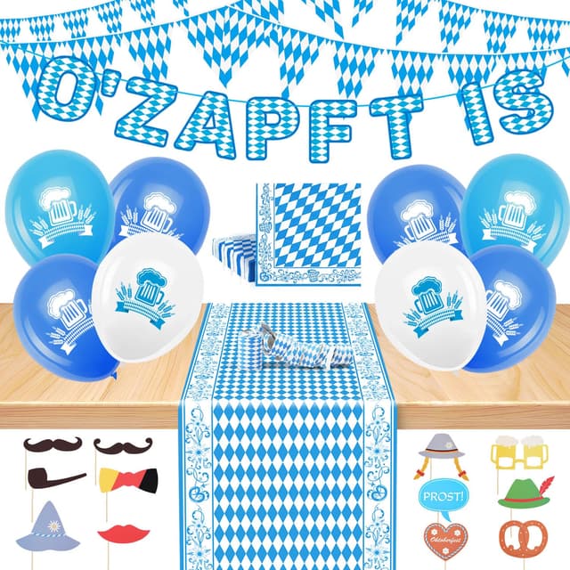 🍻 iZoeL Oktoberfest Deko Set - O'ZAPFT IS 🎉
