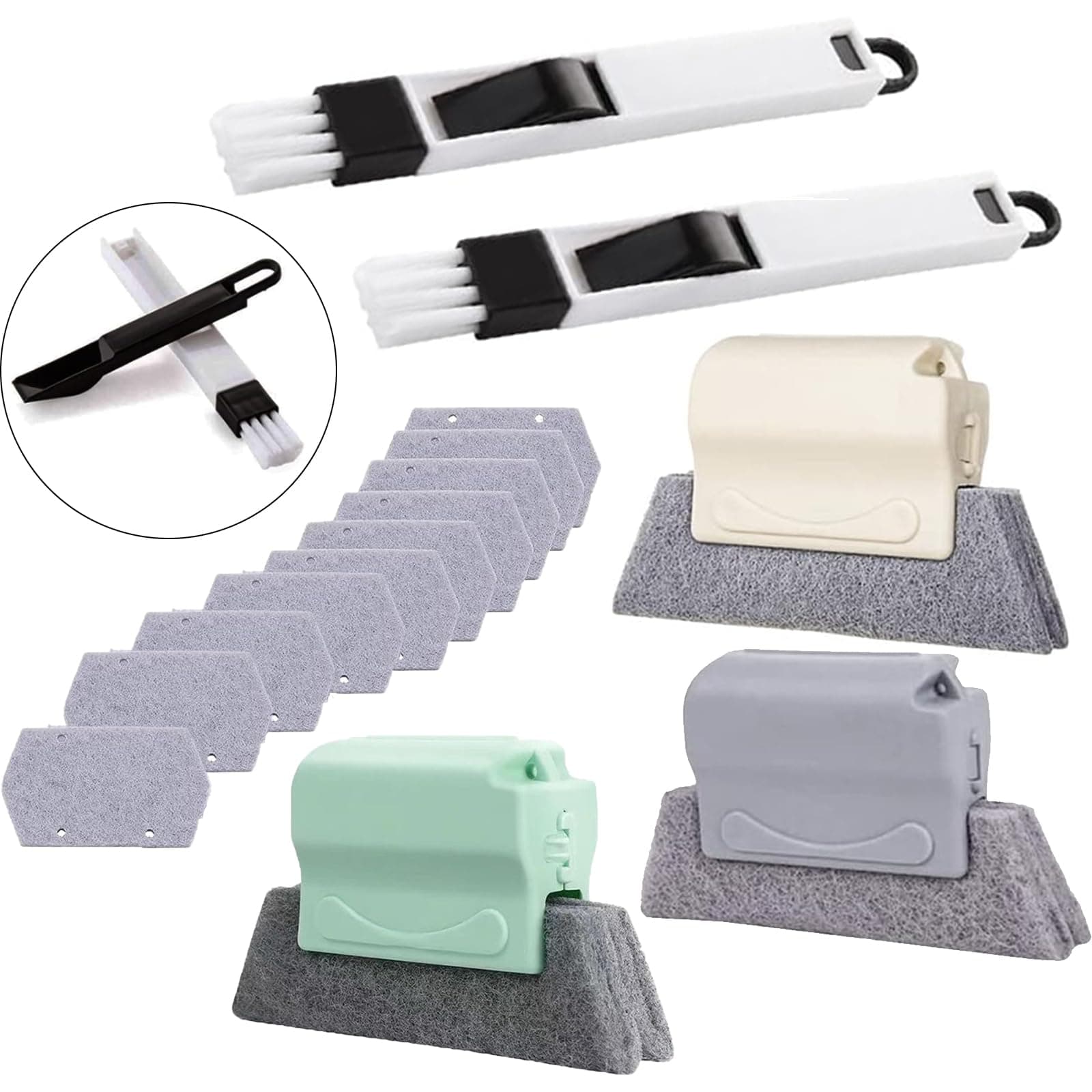 🧼 Mohito 3 Stück Fensterrillen Reinigungswerkzeug - Sonderangebot!