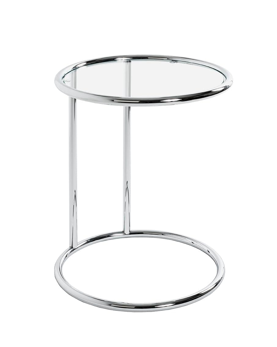 HAKU Möbel Beistelltisch Chrom, Metall, Sicherheitsglas - Moderner Stil! ⭐