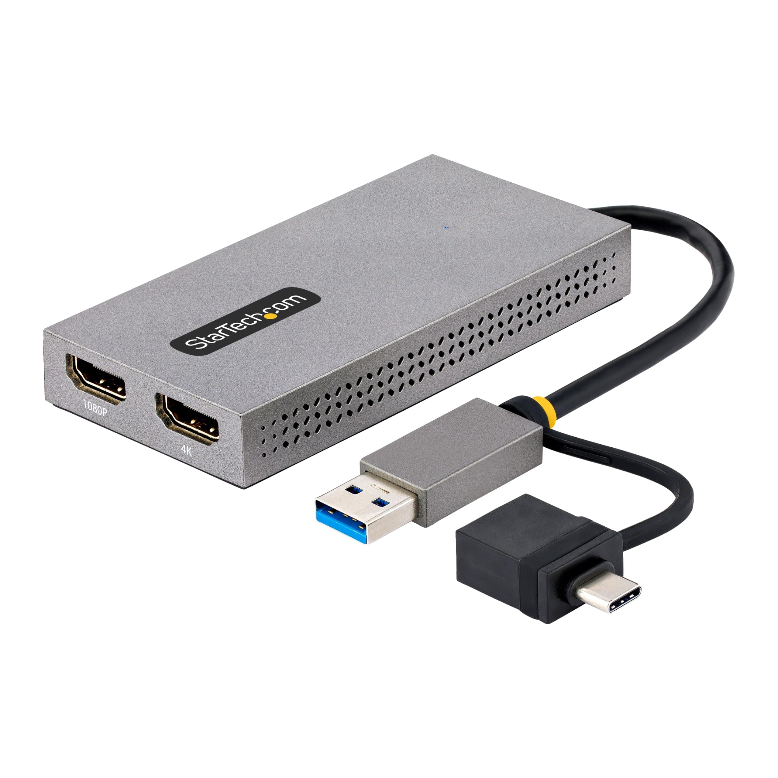 🖥️ StarTech.com USB HDMI Dual Monitor Adapter, USB A/C auf 2x HDMI (1x 4K30Hz, 1x 1080p) 🌟