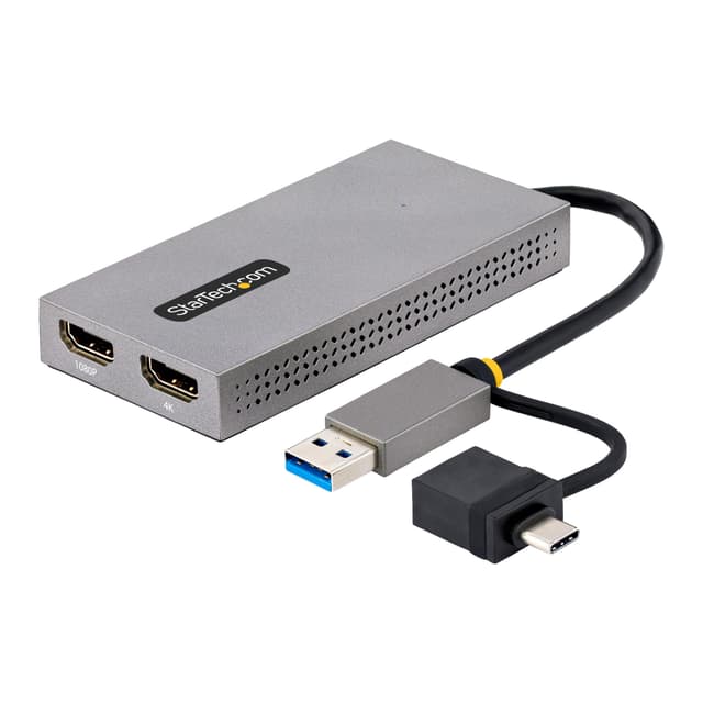 🖥️ StarTech.com USB HDMI Dual Monitor Adapter, USB A/C auf 2x HDMI (1x 4K30Hz, 1x 1080p) 🌟