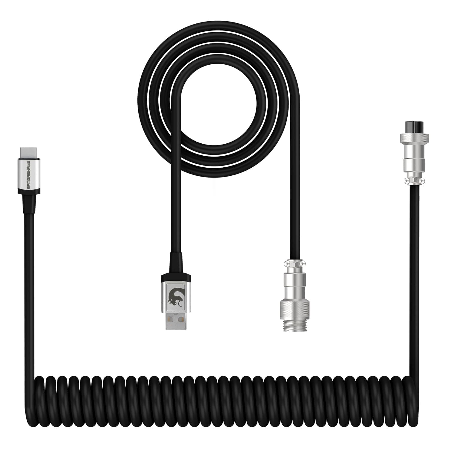 XINMENG X MAMBASNAKE C01 Spiral-Tastaturkabel - Typ-C auf USB-A HyperSpeed-Leitung 🎮