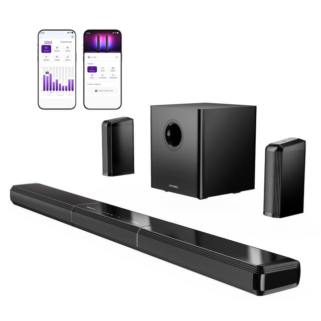 🔊 ULTIMEA 9.1 Soundbar für TV Geräte - Surround Sound System mit 2 Rear-Lautsprechern! 🎬🎮🎶