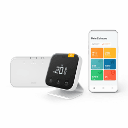 🌡️⏰ tado° Kabelloses Smartes Thermostat X – Starter Kit mit Raumthermostat, Bridge X und Standfuß ⚡️🏠