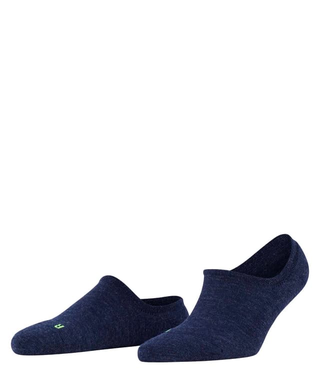 🧦 FALKE Damen Keep Warm Füßlinge | Sportliche Invisible High Cut Socken | Wärmend und atmungsaktiv | Blau Dark Sapphire 6278